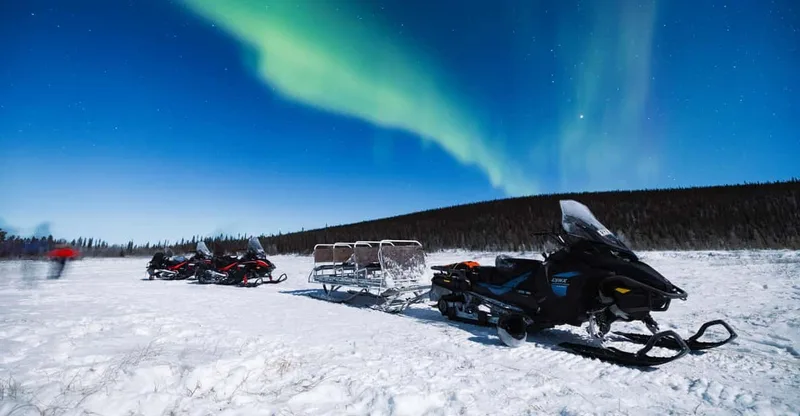 Northern Lights Snowmobile Tour — snowmobile tour in Kiruna