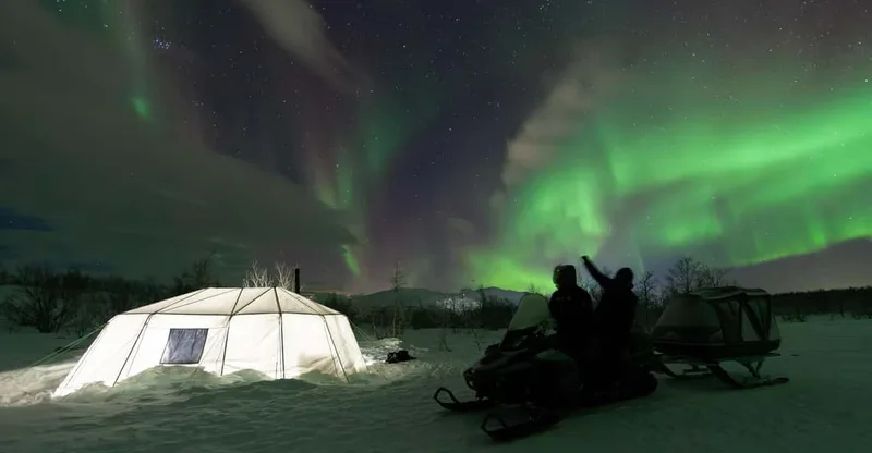 Aurora Snowmobile Sled Tour — snowmobile tour in Kiruna