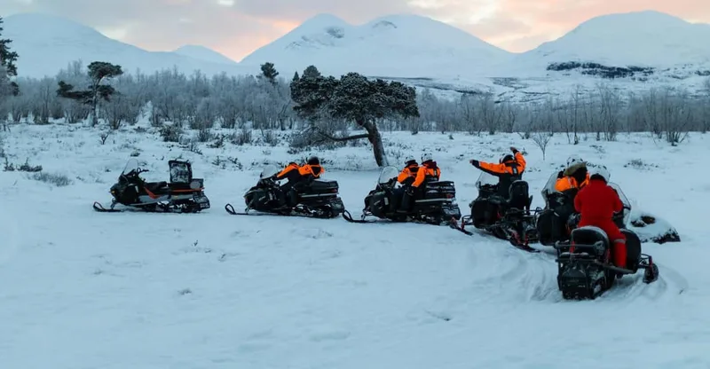 Snowmobile Adventure Abisko (Shared) — snowmobile tour in Kiruna