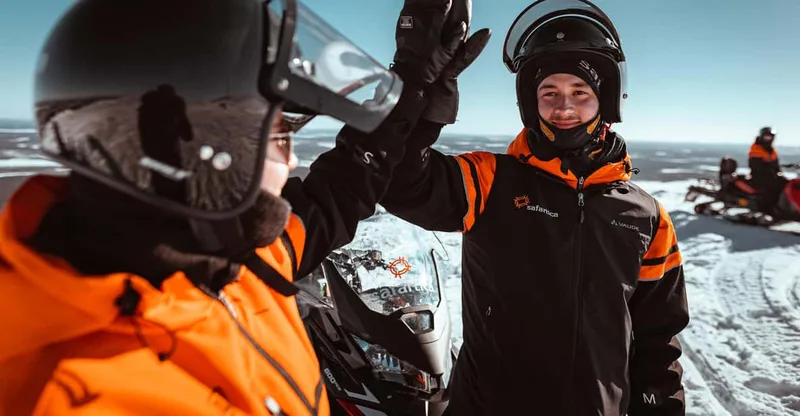 Snowmobile Safari for Adults — snowmobile tour in Levi