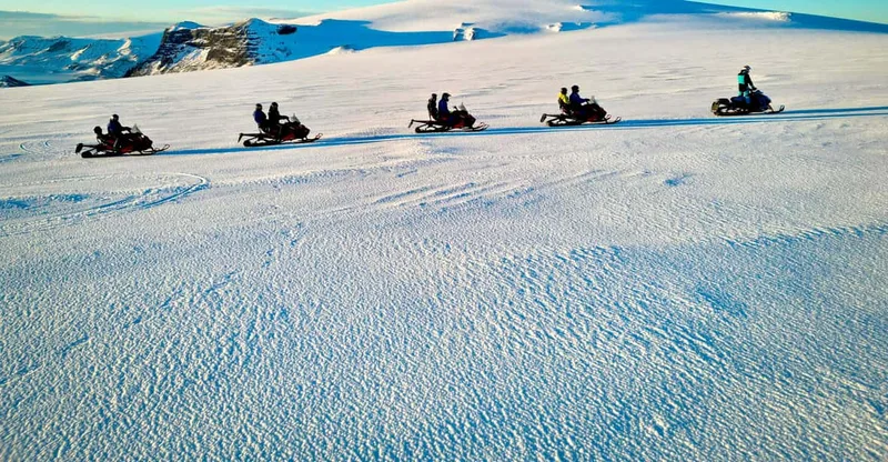 Langjökull Glacier Small Group Snowmobiling — snowmobile tour in Reykjavik