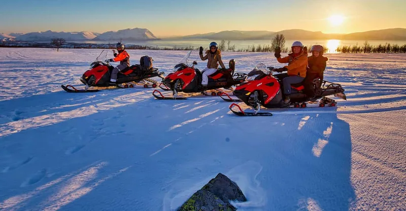 Lyngen Alps Guided Snowmobile Tour/ Afternoon — snowmobile tour in Tromsø